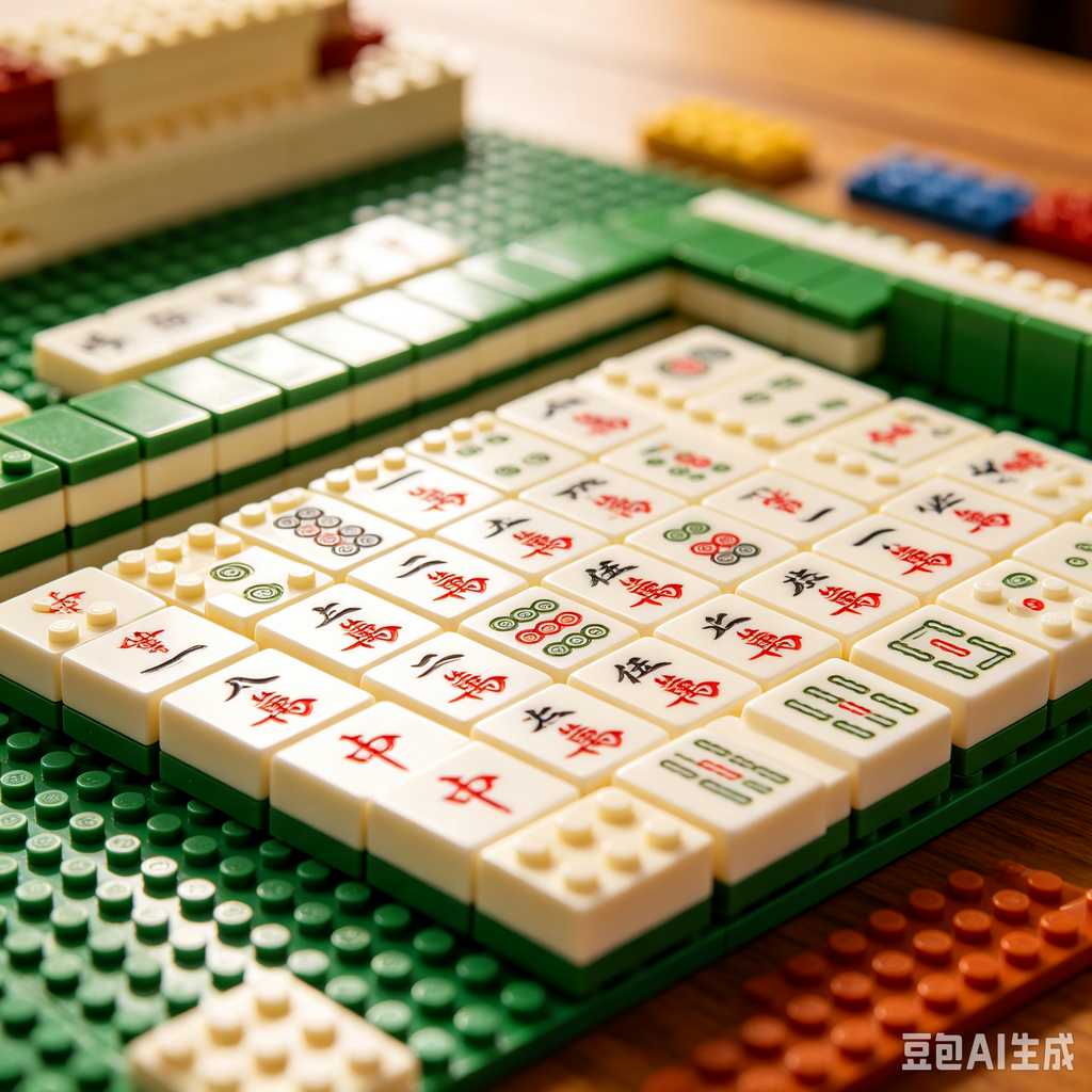 simple text mahjong tiles
